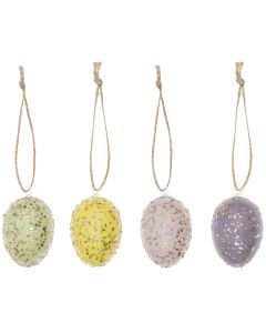 Pääsiäismuna 4 kpl Rico Design - Glitter