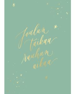Postikortti joulu Kalligrafiastudio - Joulun taikaa