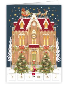 Joulukalenterikortti Quire - Joululinna