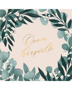 2-osainen neliökortti Kaisu Sandberg - Onnea hääparille