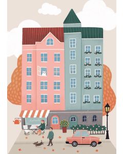 2-osainen kortti Kaisu Sandberg - Syyskatu