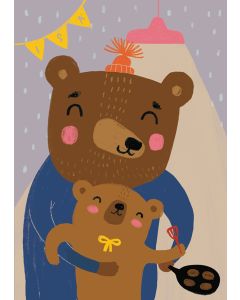 2-osainen kortti Mira Mallius - Karhuisän letut