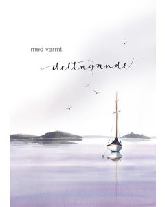 2-osainen kortti suru Henna Adel - Med varmt deltagande