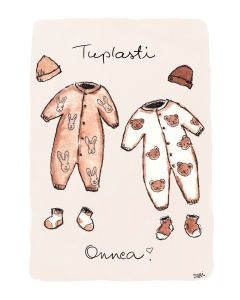 2-osainen kortti Sari's Artwork - Tuplasti onnea