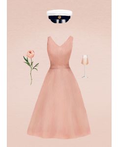 2-osainen kortti Henna Adel - Ylioppilas tyttö