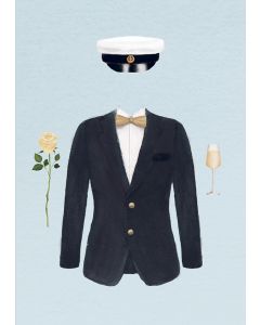 2-osainen kortti Henna Adel - Ylioppilas poika