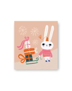 Pakettikortti joulu Putinki Mallius - Pupu ja paketit