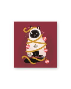 Pakettikortti joulu Putinki Sandberg - Kissa