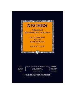 Arches 300g A3 29,7x42cm (12L1) karkea, 100% lumppu akvarellilehtiö
