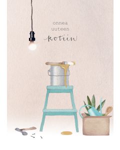 2-osainen kortti Henna Adel - Onnea uuteen kotiin