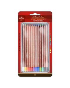 KOH Gioconda pastellikynät 12kpl metalliras, blisterissä