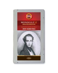 KOH Mondeluz 12 akvarellikynälajitelma Grey, metalliras, blister