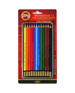 KOH Mondeluz 12 akvarellikynälajitelma, metalliras, blister