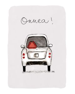 2-osainen kortti Sari's Artwork - Mopoauto