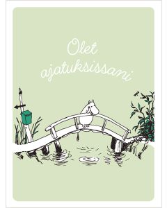 2-osainen kohopainokortti Muumi - Olet ajatuksissani