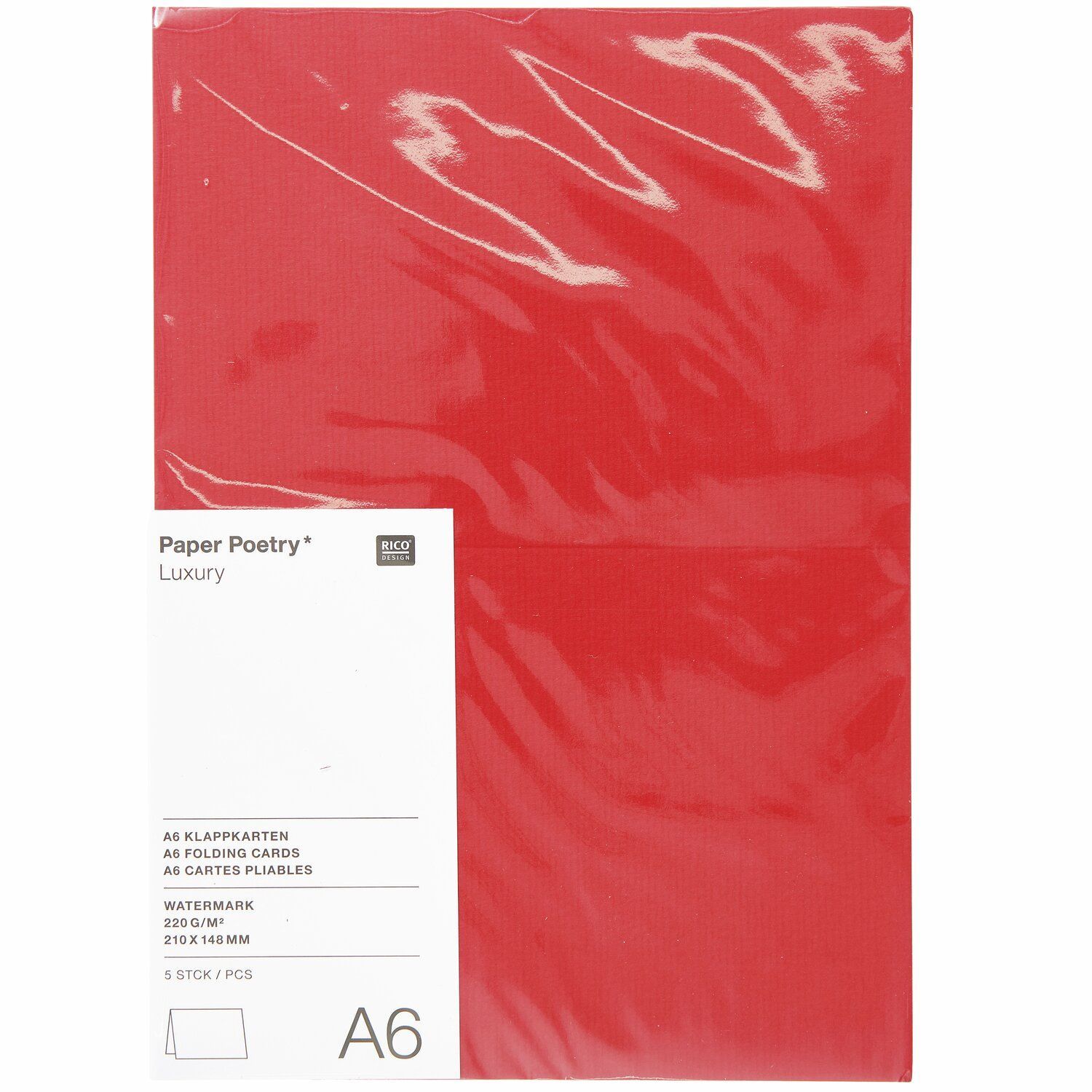 Kirjekuoret 5kp C6 Paper Poetry - Red