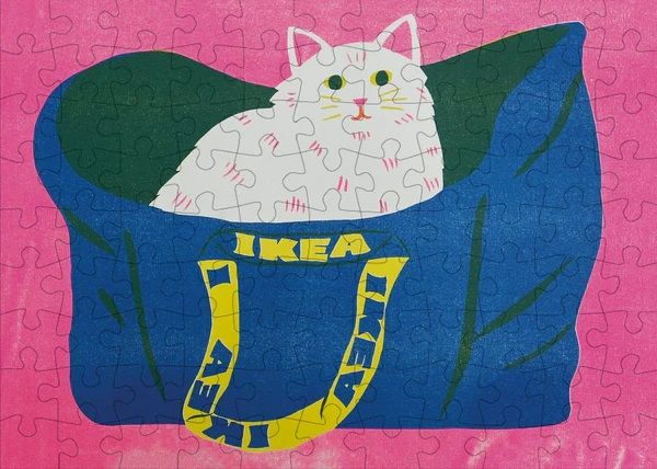 Palapeli Mini Happily - Cat in a bag