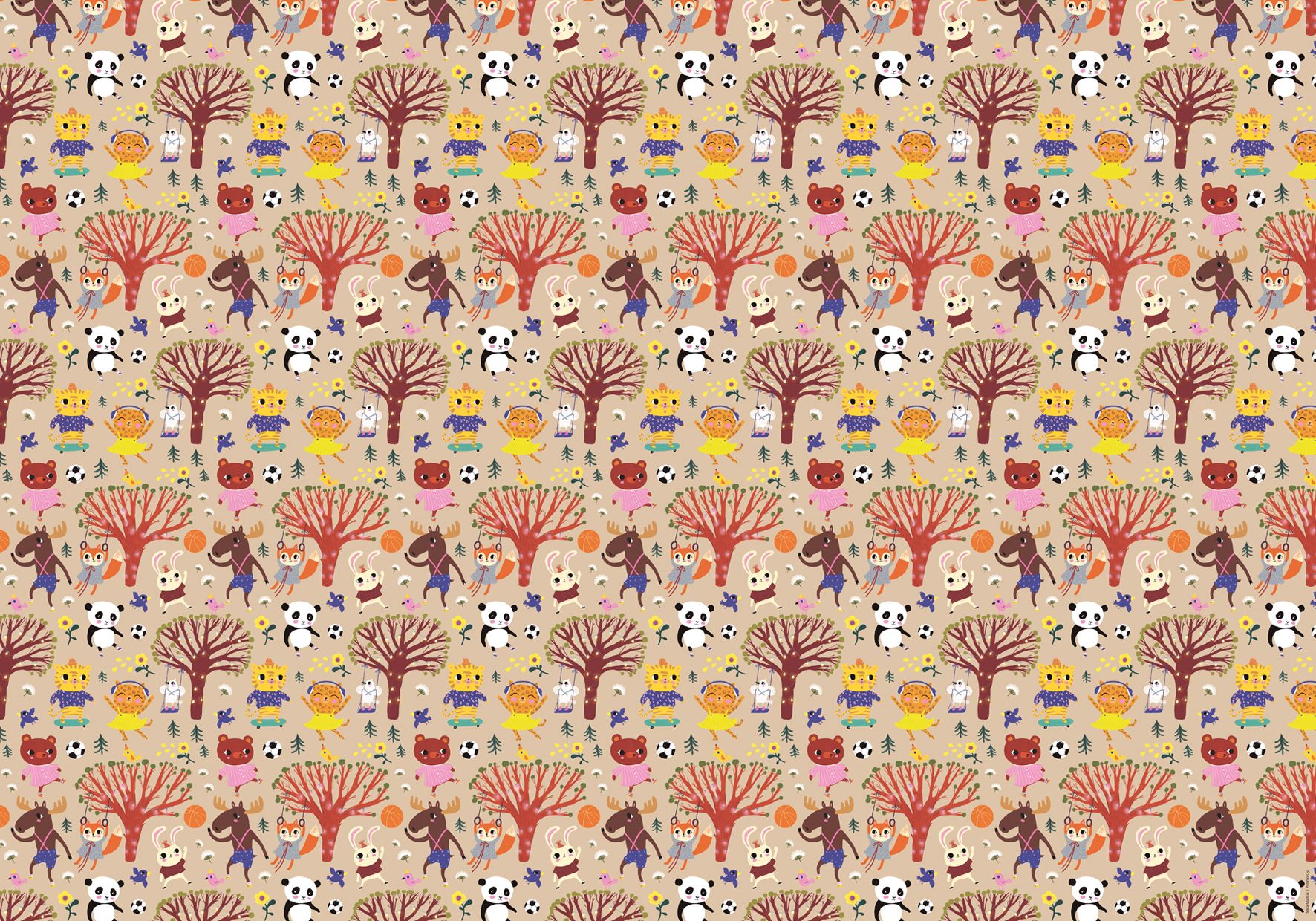 Lahjapaperirulla Putinki Mira Mallius - Kuumailmapallo