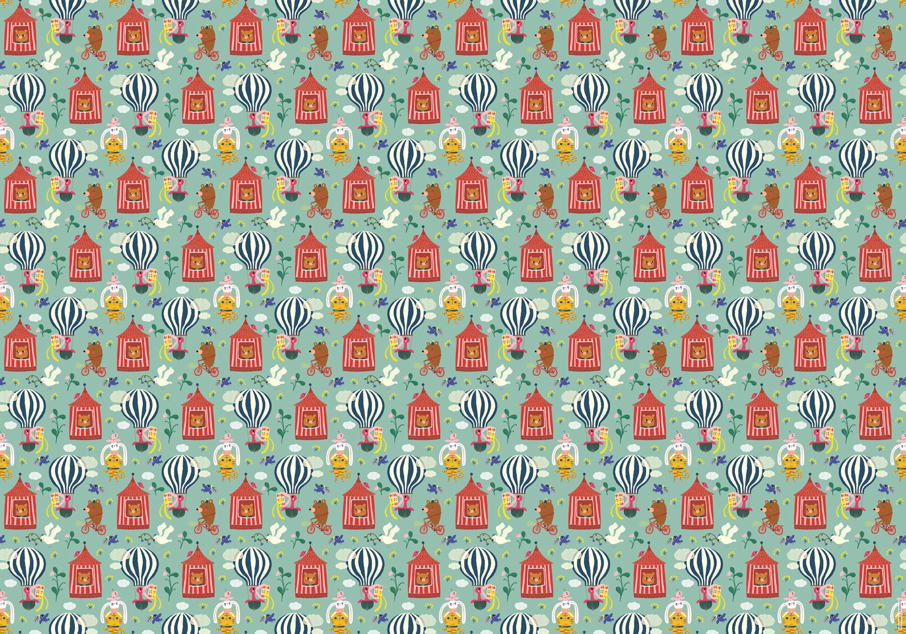 Lahjapaperirulla Putinki Mira Mallius - Kuumailmapallo