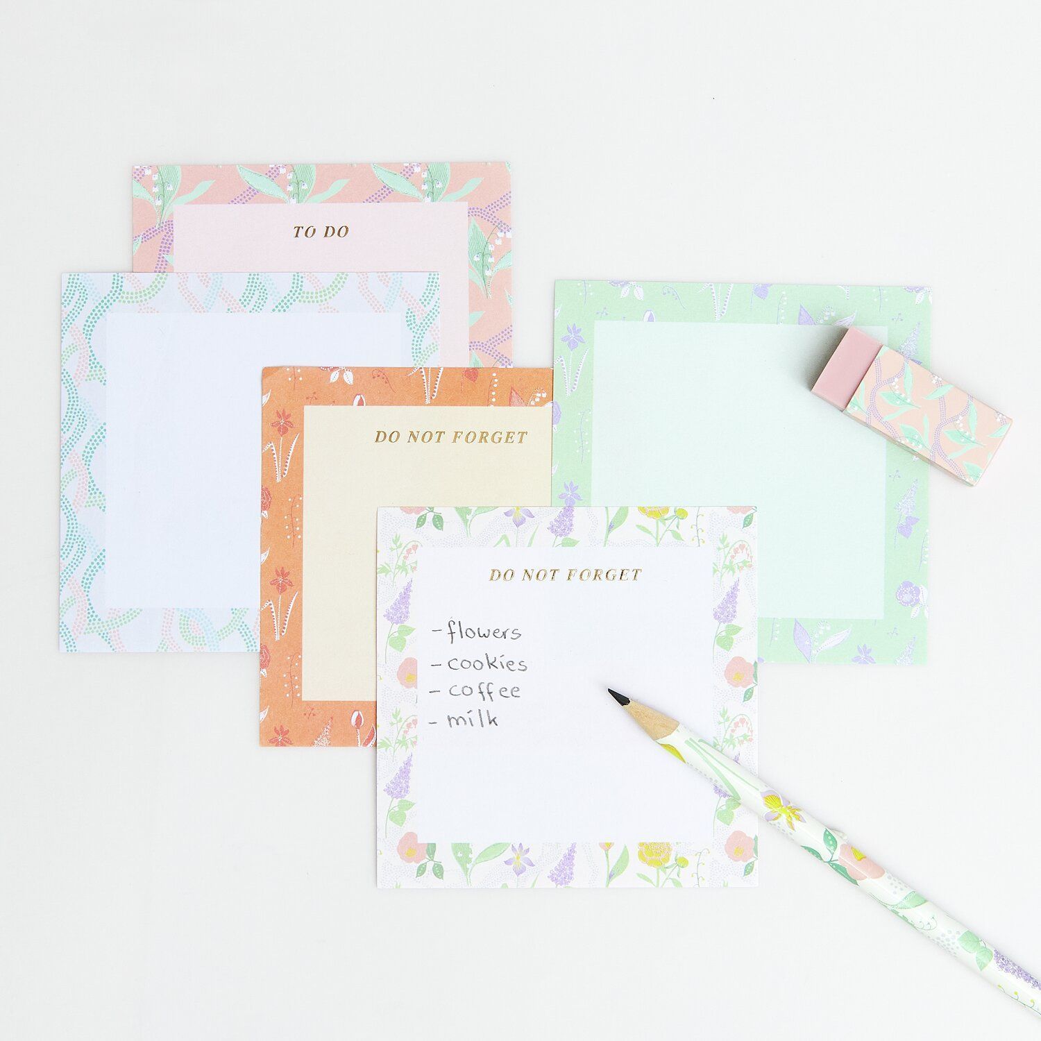 Pyyhekumisetti Rico Design - Kielot ja kukat