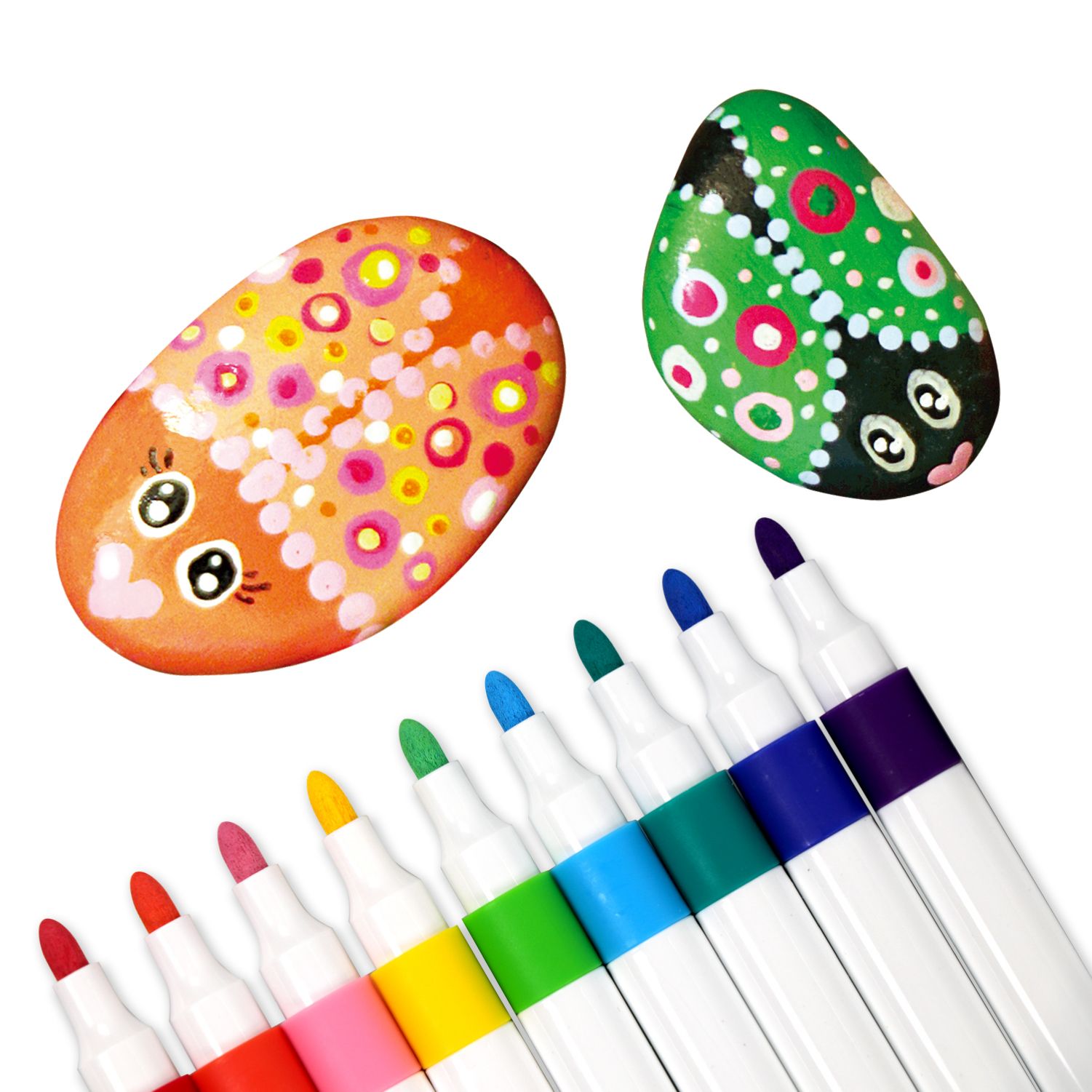 Akryylitussit 12 kpl iHeart perussävyt