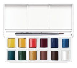 WN Cotman Pocket Sketchers Box 12 x 1/2 nappia, akvarellilajitelma