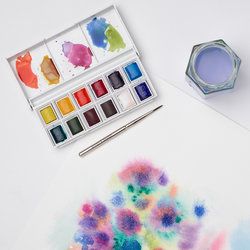 WN Cotman Pocket Sketchers Box 12 x 1/2 nappia, akvarellilajitelma