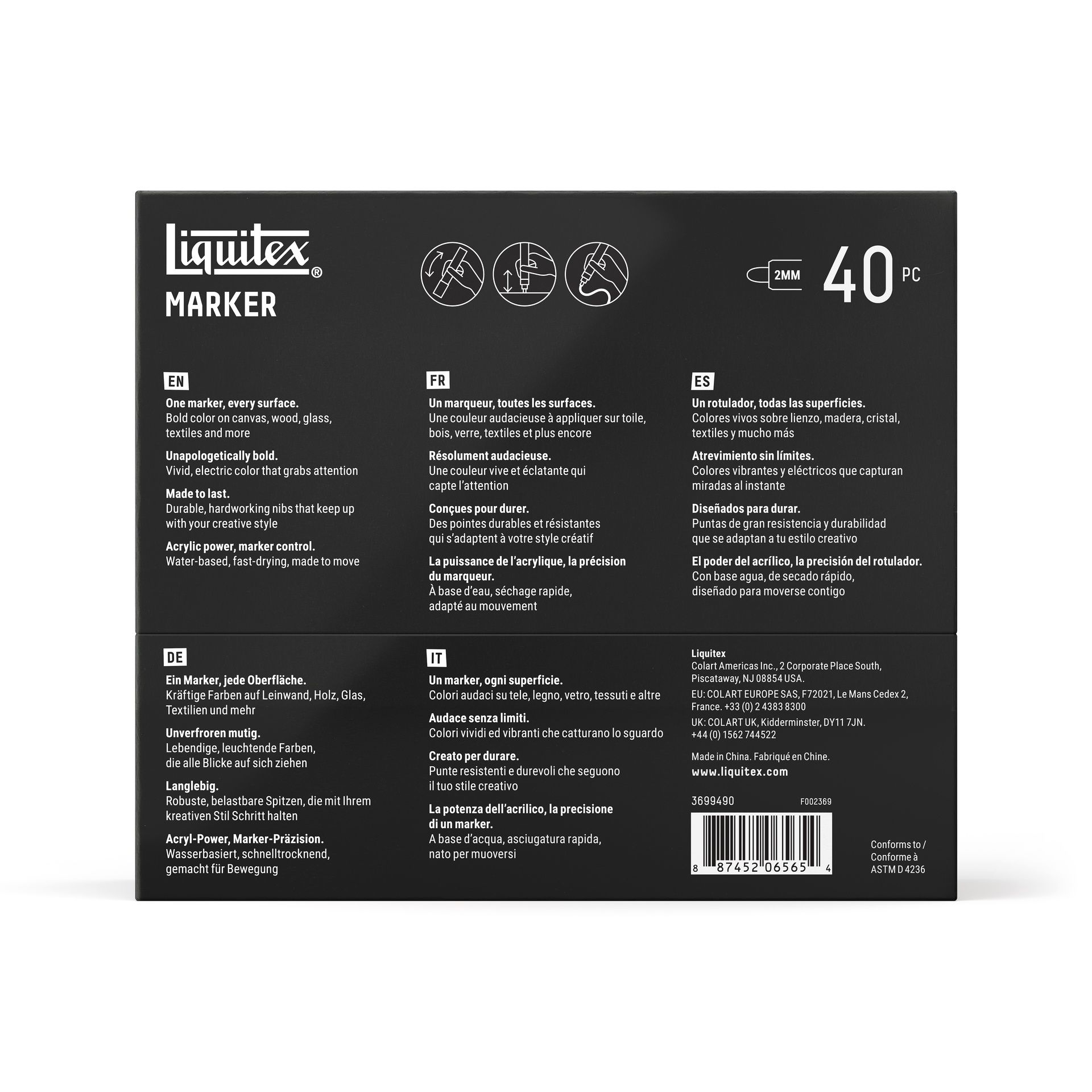 Akryylitussi Liquitex 40X2 mm Radical