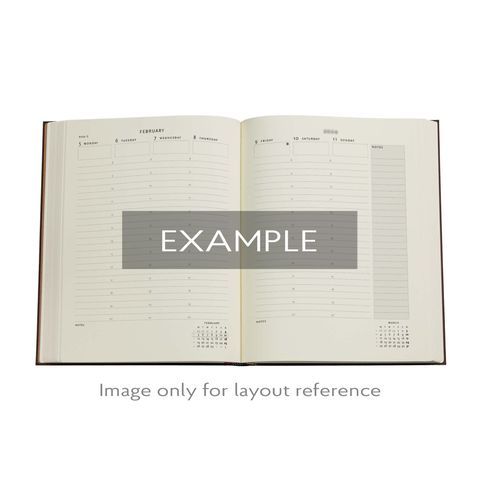 Lukuvuosikalenteri Maxi 2027 Paperblanks- Blue Willow