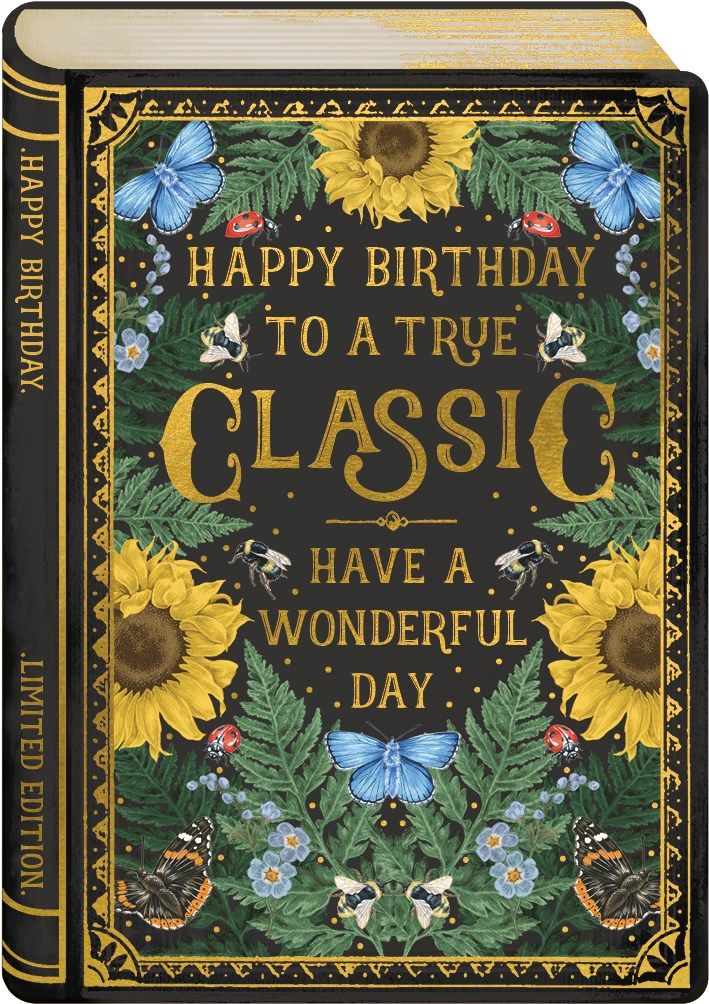 2-osainen kortti The Art File - Storybook Classic Birthday