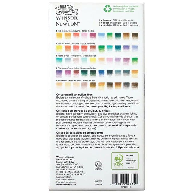 WN Studio Collection värikynä 50 sävyä
