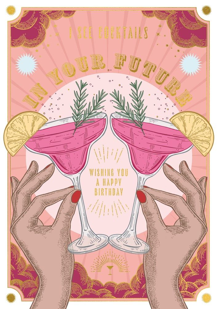 2-osainen kortti The Art File - Soulmates I See Cocktails