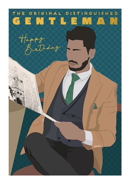 2-osainen kortti The Art File - You the Man Newspaper