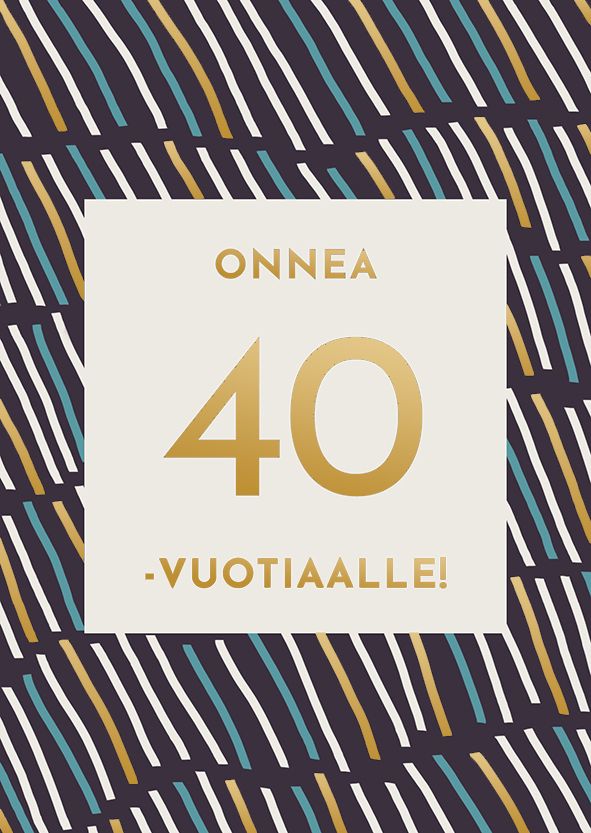 2-osainen kortti Putinki Moments - Ikävuosi 40