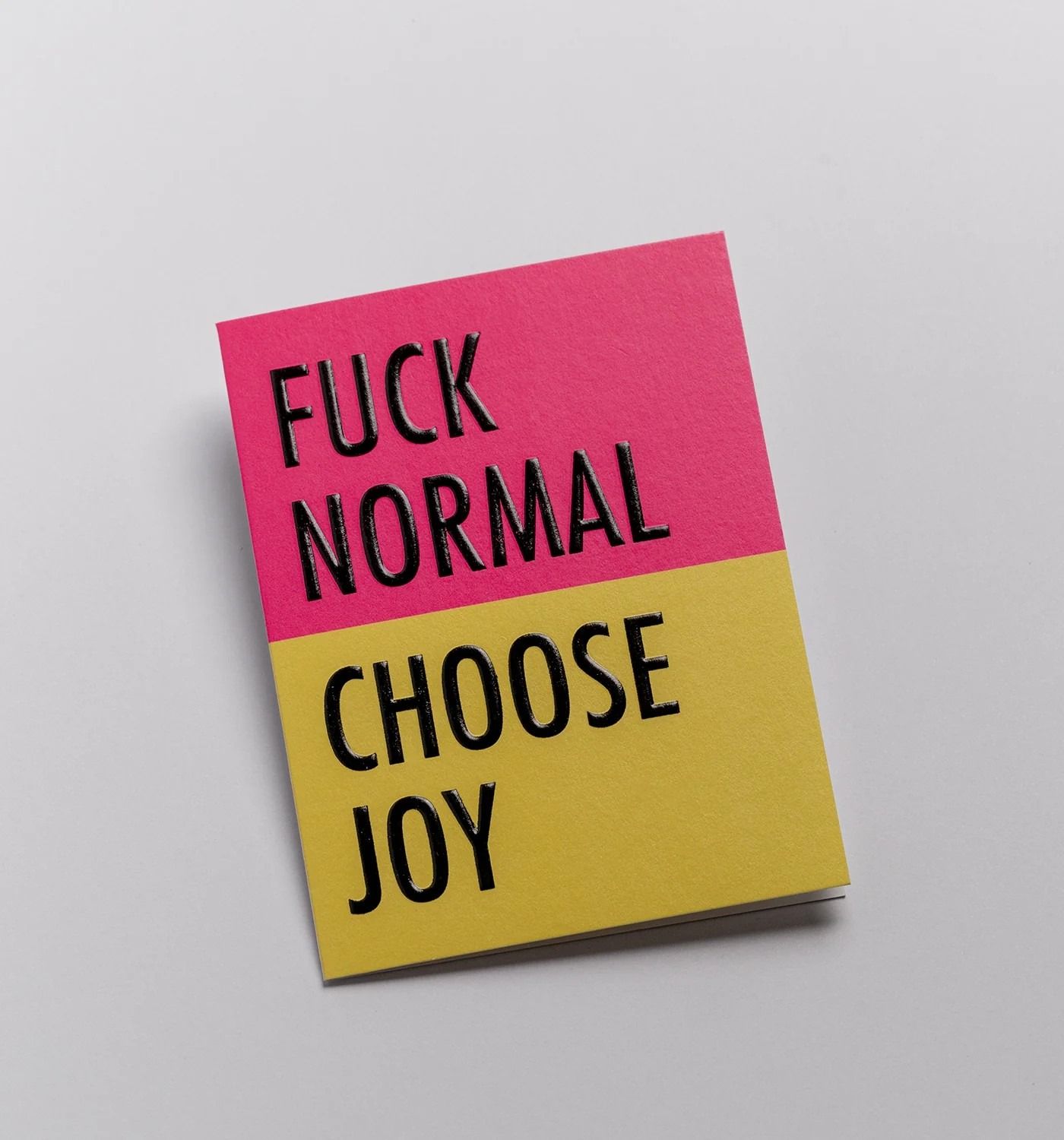 Pikkukortti Lagom - Fuck Normal, Choose Joy