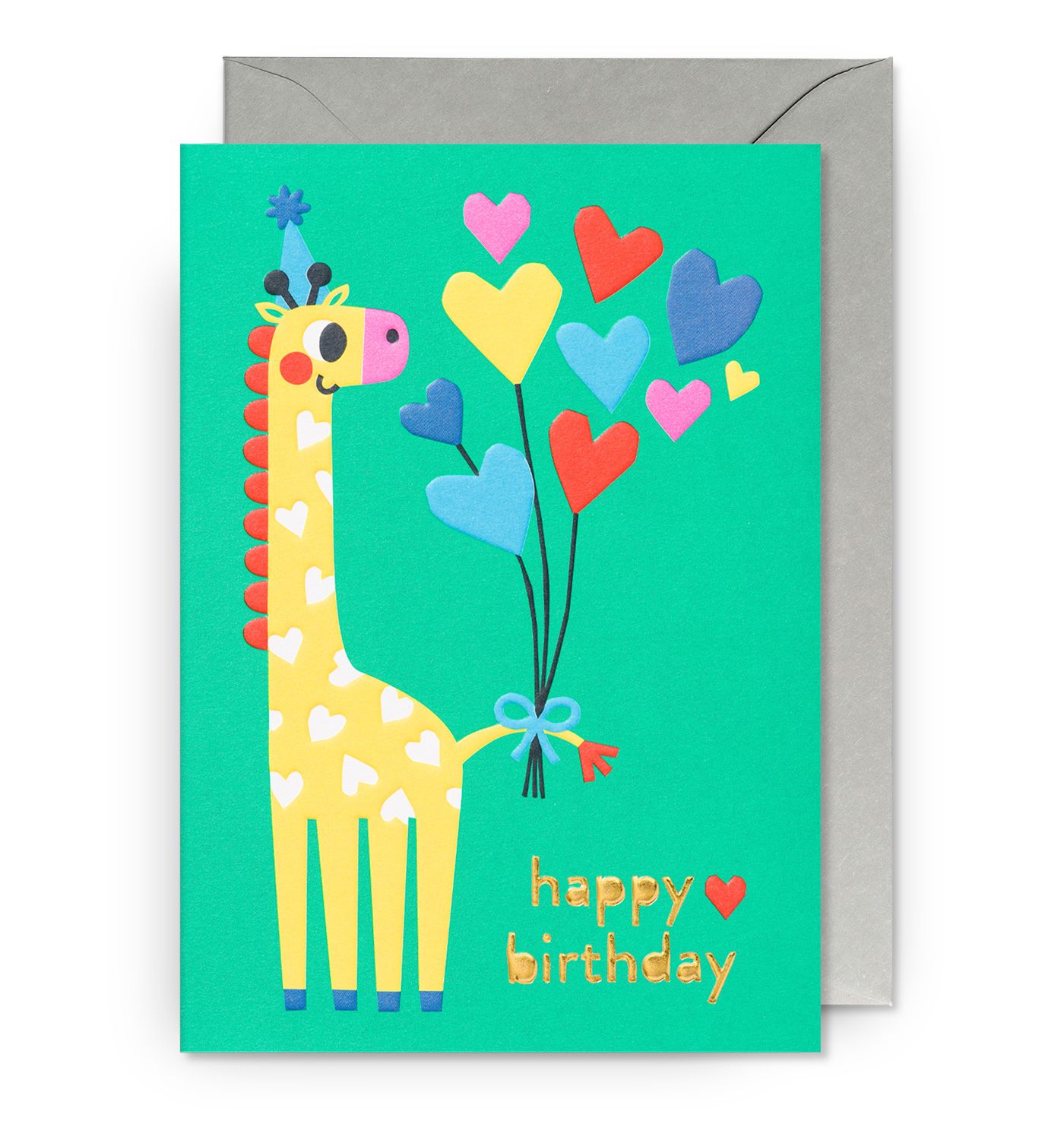 2-osainen kortti Lagom - Happy Birthday, kirahvi