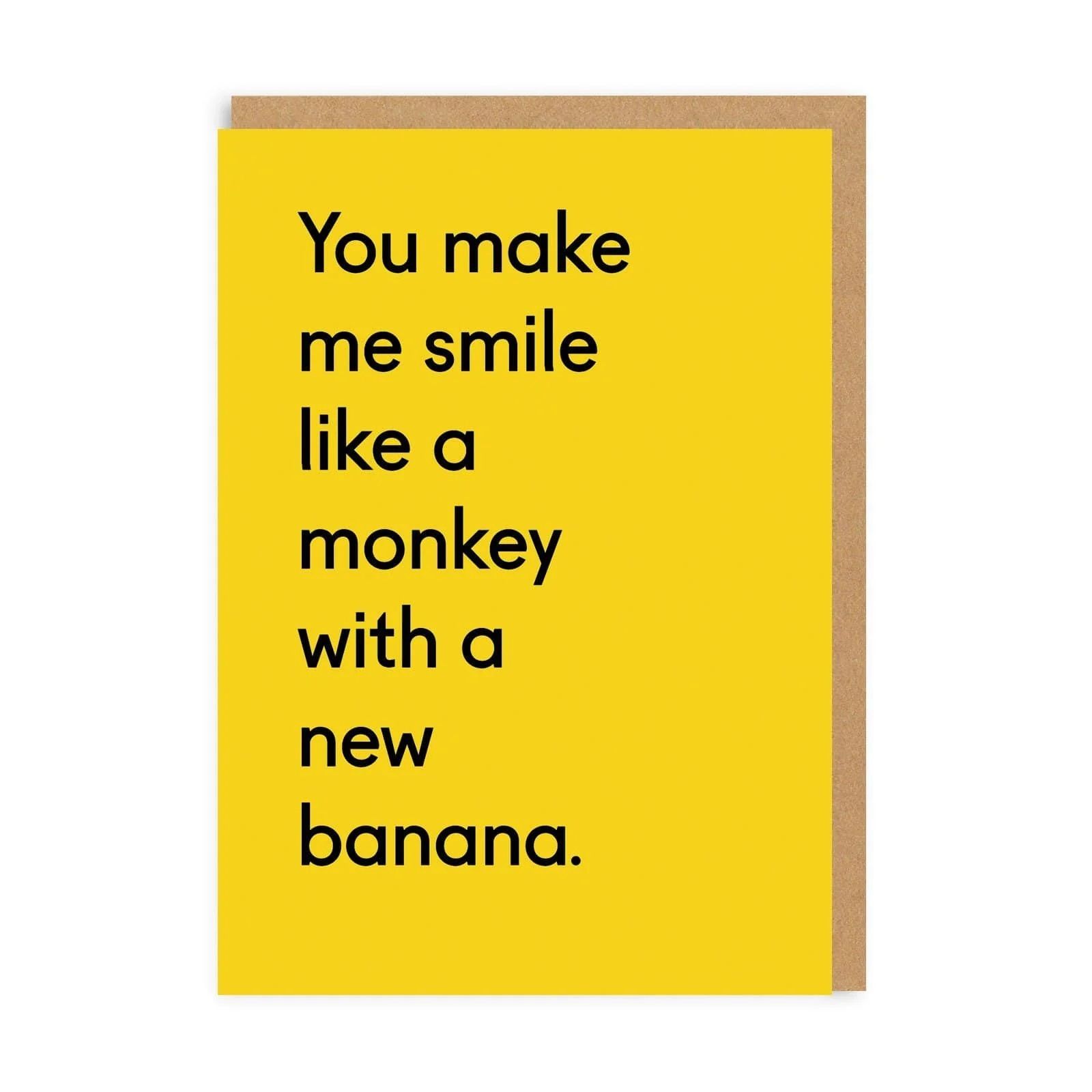 2-osainen kortti Ohh Deer - Smile like a monkey