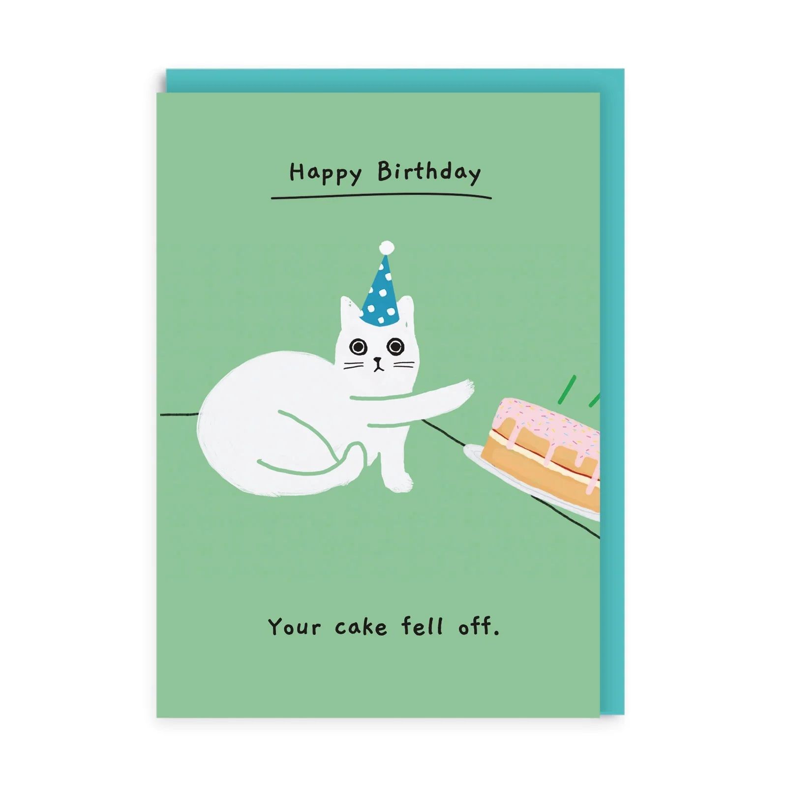 2-osainen kortti Ohh Deer - Cake cat
