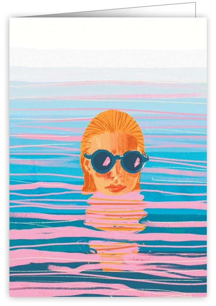 2-osainen kortti Quire - Uimari