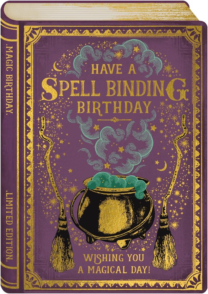 2-osainen kortti The Art File - Storybook Spell Binding Birthday