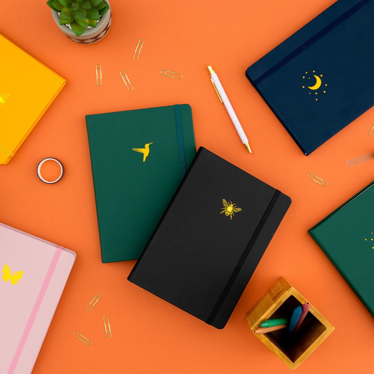 Muistikirja A5 Yop & Tom - Hummingbird, Forest Green