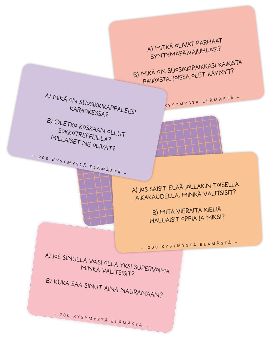 Keskustelukortit Putinki - 200 kysymystä elämästä