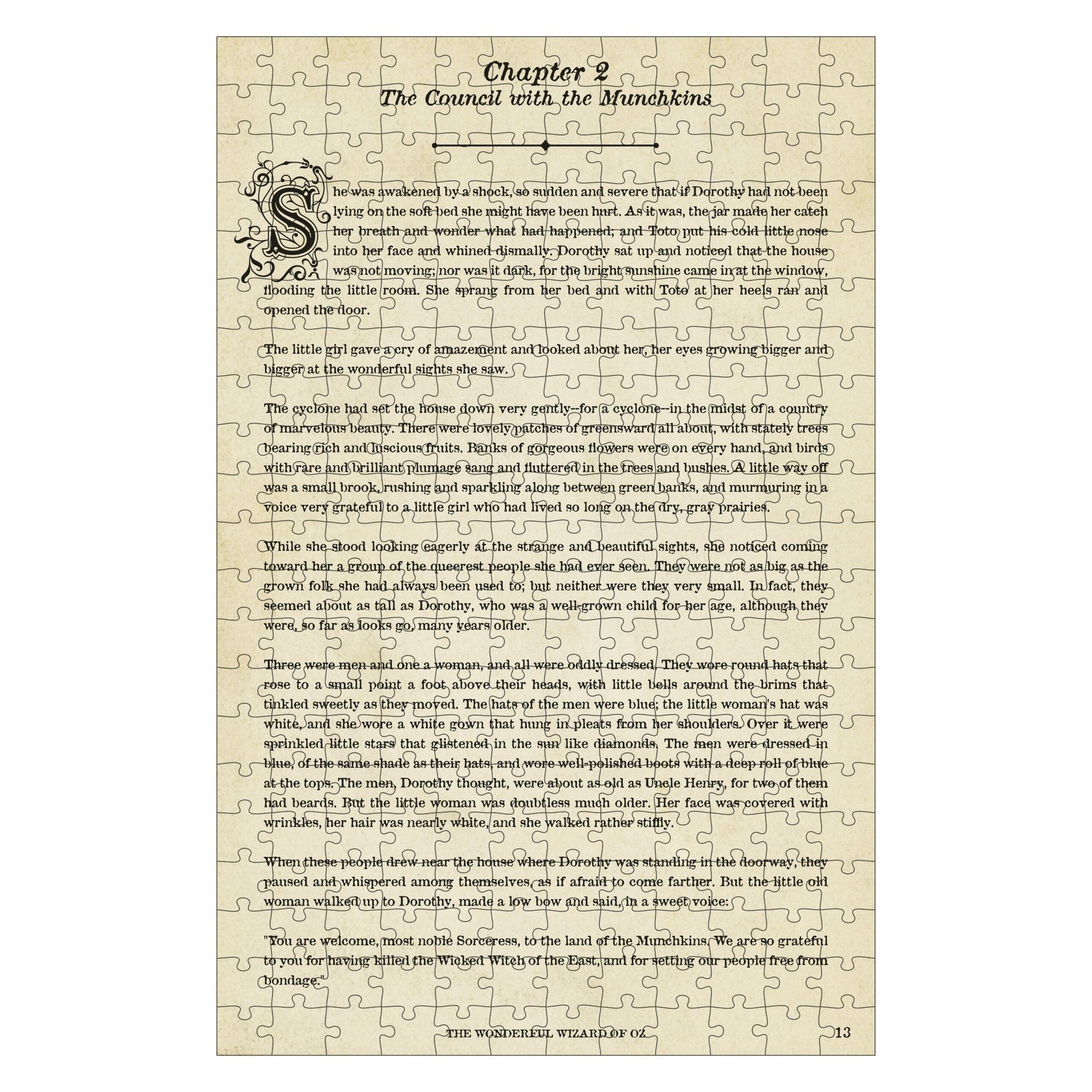 Palapeli 252 palaa Professor Puzzle - The Wonderful Wizard of Oz