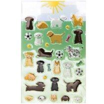 Tarrasetti Paper Poetry - Gel stickers Dogs