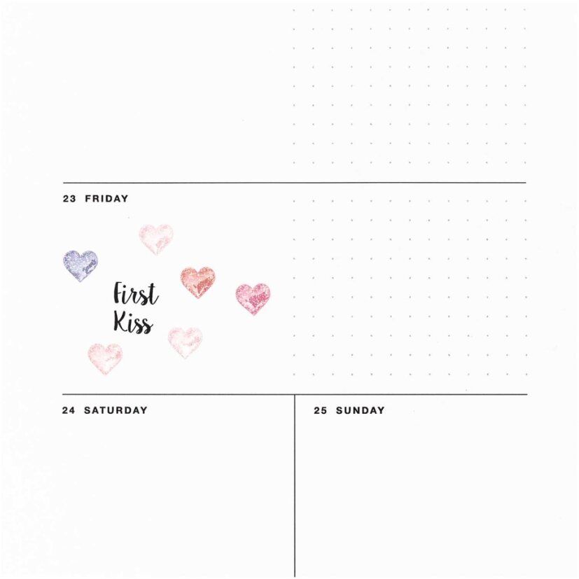 Tarrasetti Paper Poetry - Gel stickers Heart Glitter