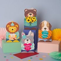 2-osainen kortti The Art File - Apina ja viherkasvi