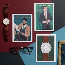 2-osainen kortti The Art File - You the Man Newspaper