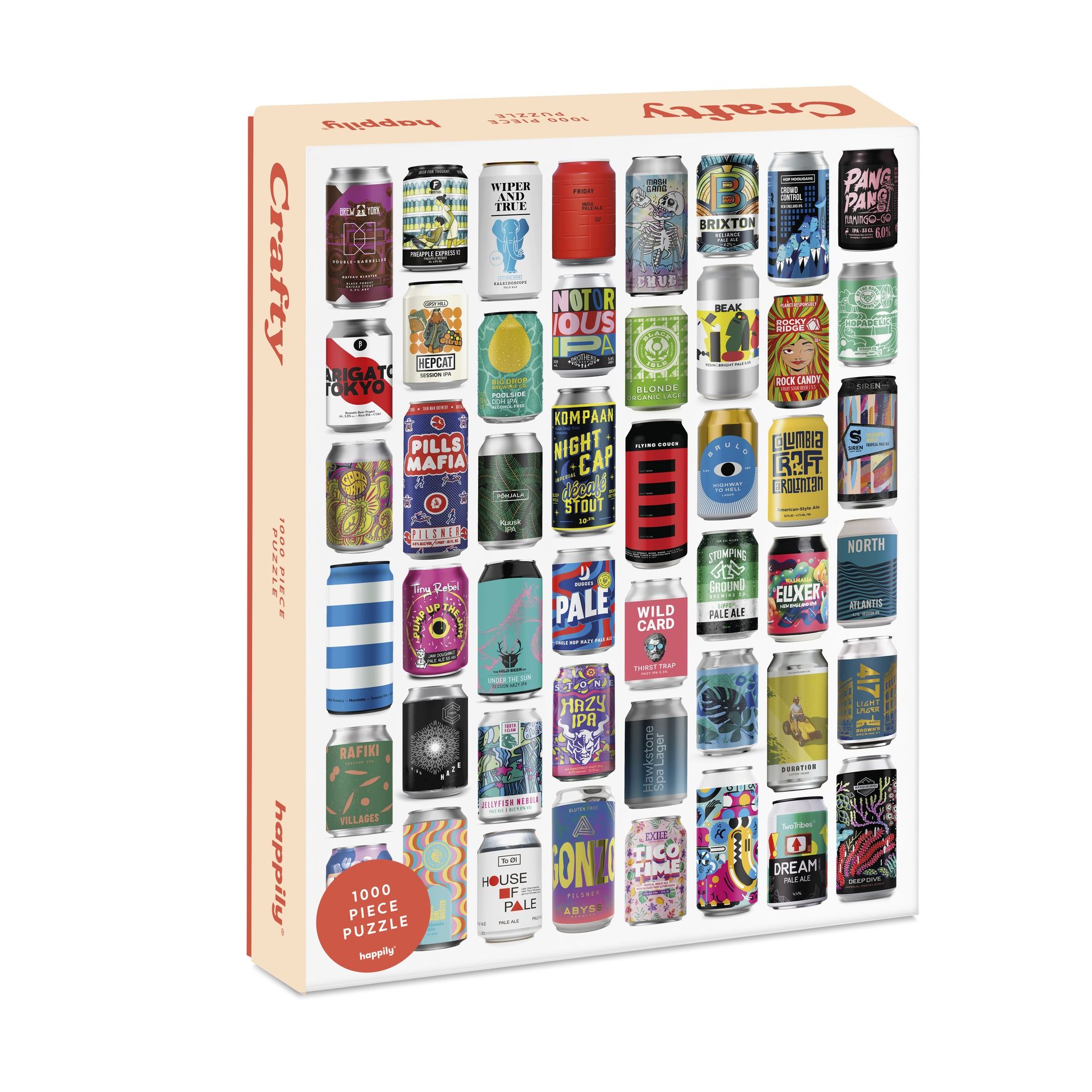 Palapeli 1000 palaa Happily Puzzles - Crafty