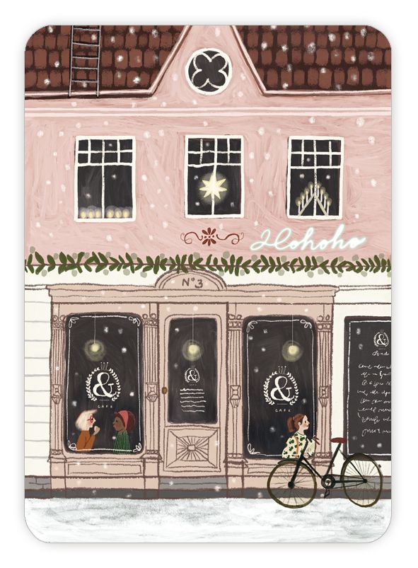 Joulukortti Johanna Ilander - Joulukahvila