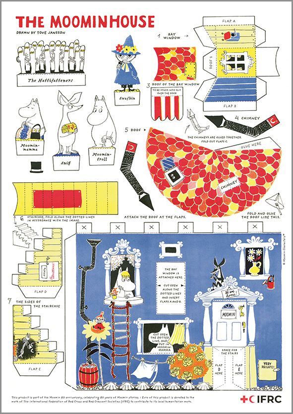 Askarteluarkki A3 - The Moomin House IFRC